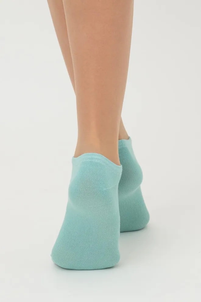 Носки женские короткие Ws1 classic Giulia 2 пары (pastel turquoise/light yellow)