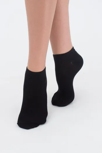 Женские короткие носки из хлопка Ws1 Classic Giulia (black)