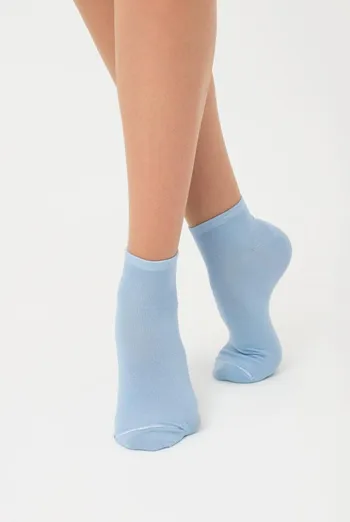 Женские короткие носки из хлопка Ws1 Classic Giulia (baby blue) Женские короткие носки из хлопка Ws1 Classic Giulia (baby blue)