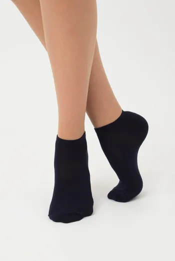 Женские короткие носки из хлопка Ws1 Classic Giulia (navy) Женские короткие носки из хлопка Ws1 Classic Giulia (navy)