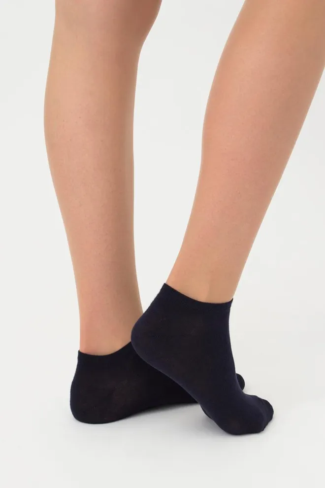 Женские короткие носки из хлопка Ws1 Classic Giulia (navy)