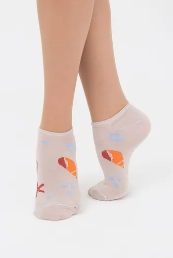 Носки женские невидимые Ws1 marine 010 Giulia (moonlight)