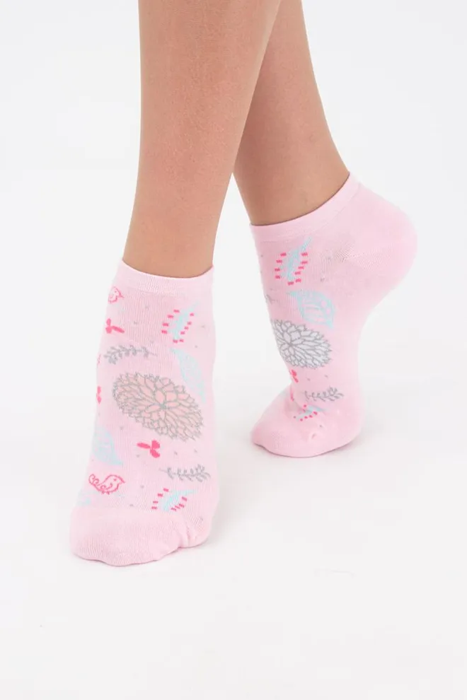 Шкарпетки жіночі короткі Ws1 premium lurex 003 Giulia (pearl)