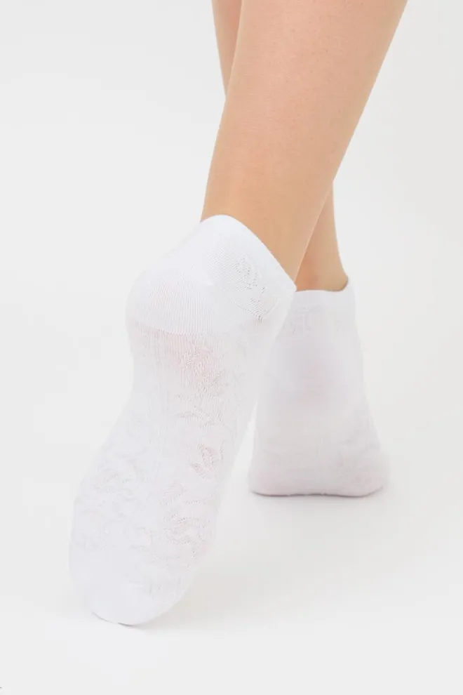 Набор цветных женских носков WS1 SET 1 Giulia 5 пар (white/pastel turquoise)