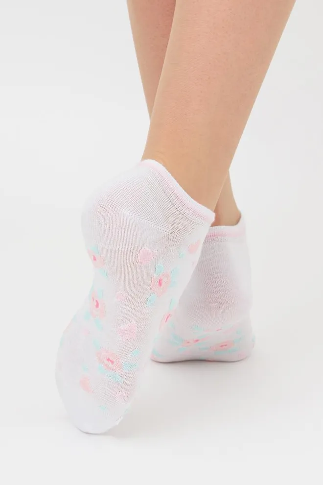 Набор цветных женских носков WS1 SET 2 Giulia 5 пар (white/pearl/silver)