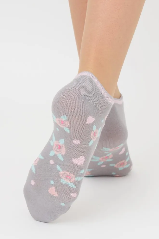 Набор цветных женских носков WS1 SET 2 Giulia 5 пар (white/pearl/silver)