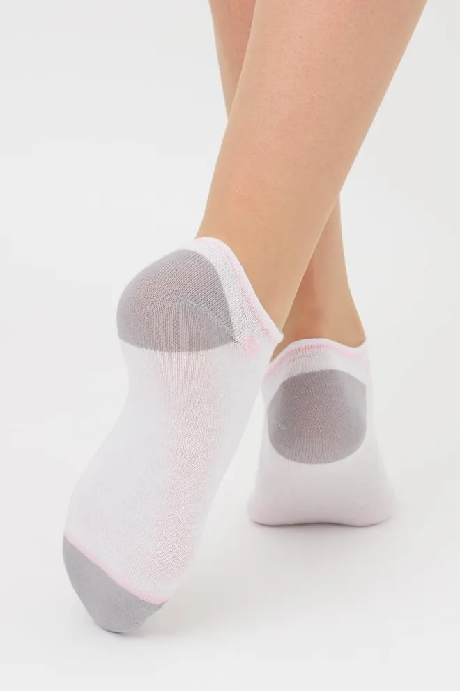 Набор цветных женских носков WS1 SET 2 Giulia 5 пар (white/pearl/silver)