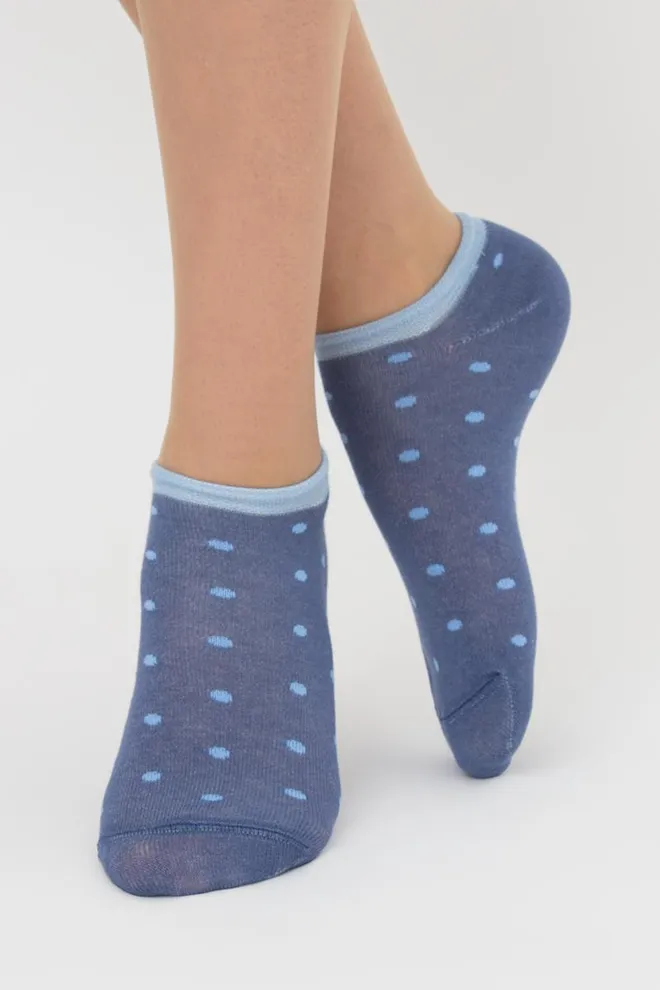 Набор цветных женских носков WS1 SET 3 Giulia 5 пар (white/jeans/baby blue)