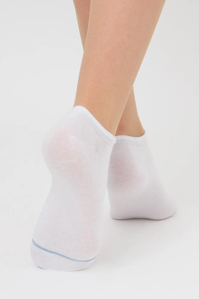 Набор цветных женских носков WS1 SET 3 Giulia 5 пар (white/jeans/baby blue)