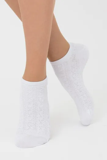 Женские короткие носки с узором Ws1 Soft Background 001 Giulia (white) Женские короткие носки с узором Ws1 Soft Background 001 Giulia (white)