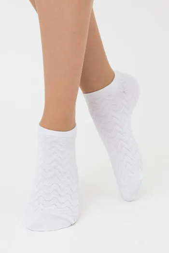 Женские короткие носки с узором Ws1 Soft Background 002 Giulia (white) Женские короткие носки с узором Ws1 Soft Background 002 Giulia (white)