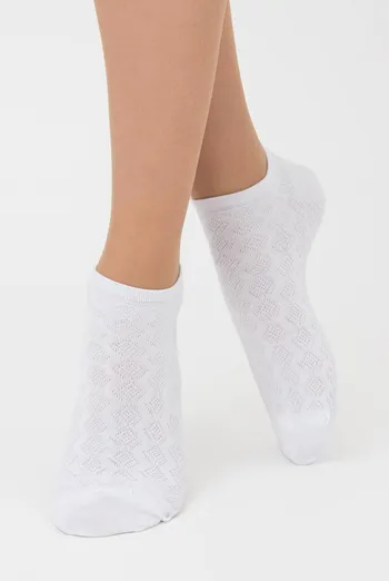 Женские короткие носки с узором Ws1 Soft Background 003 Giulia (white) Женские короткие носки с узором Ws1 Soft Background 003 Giulia (white)