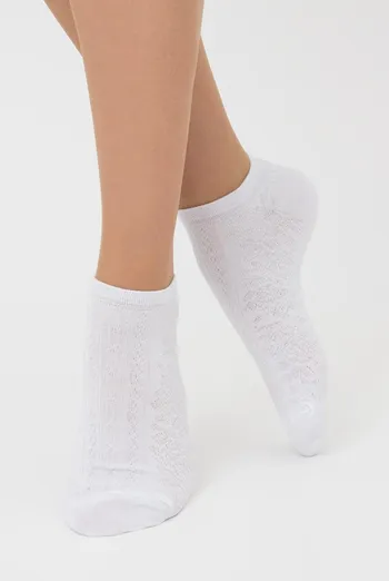 Женские короткие носки с узором Ws1 Soft Background 004 Giulia (white) Женские короткие носки с узором Ws1 Soft Background 004 Giulia (white)