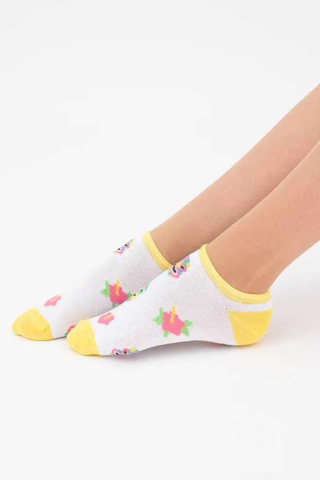 Носки женские невидимые Ws1 tropic 001 Giulia (bianco)