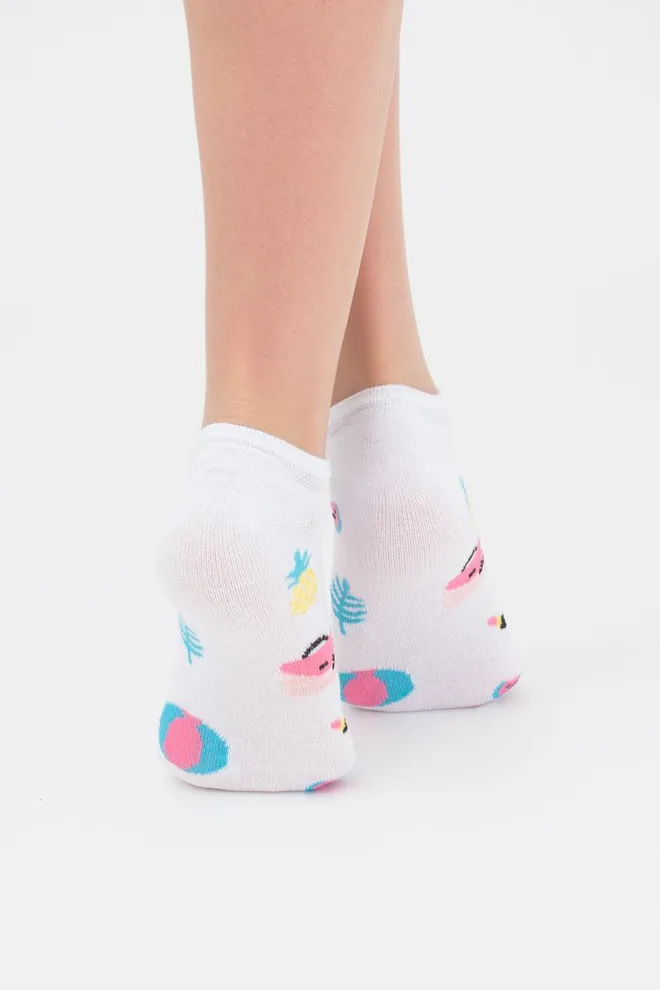 Носки женские невидимые Ws1 tropic 002 Giulia (bianco)