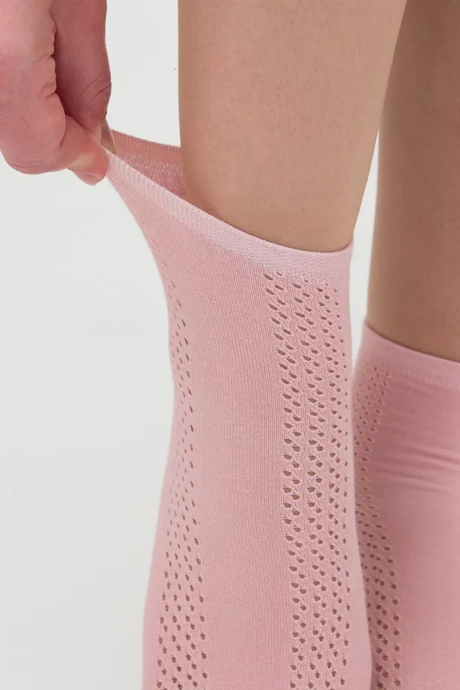 Носки женские классические ажурные WS2 AIR 015 Giulia (zephyr), розовый