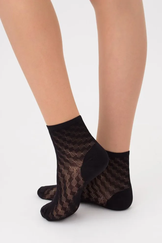 Носки женские невидимые WS1 air 007 Giulia (nero)