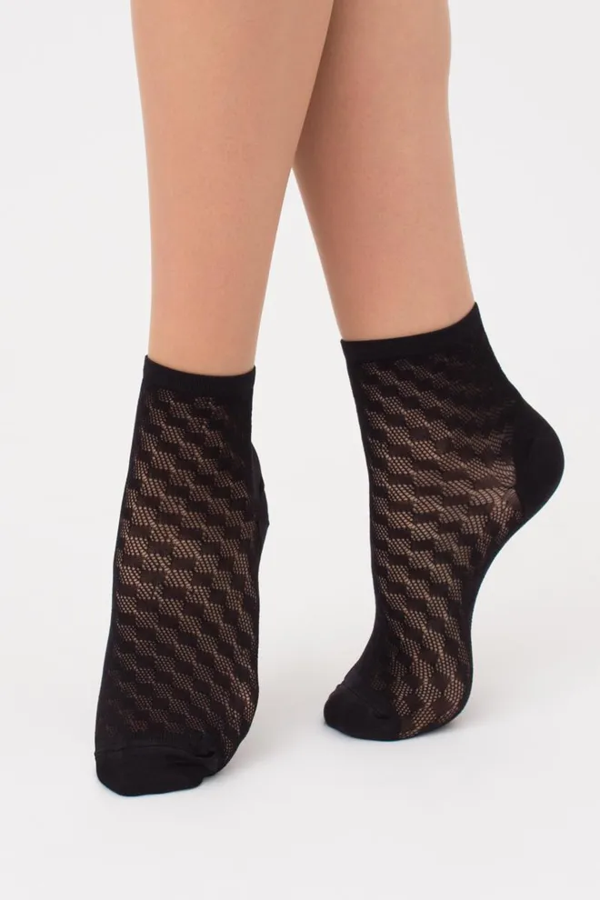 Носки женские невидимые WS1 air 007 Giulia (nero)