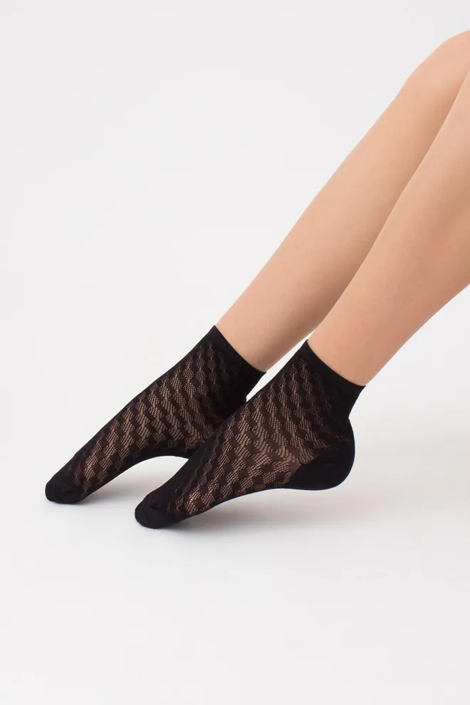 Носки женские невидимые WS1 air 007 Giulia (nero)