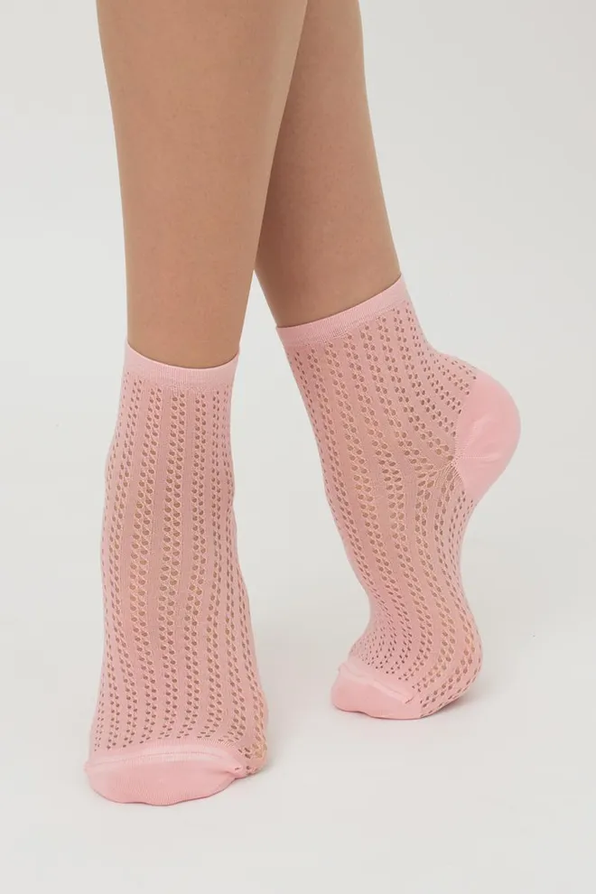 Шкарпетки жіночі классические ажурні WS2 Air Pa 008 Giulia (blossom)