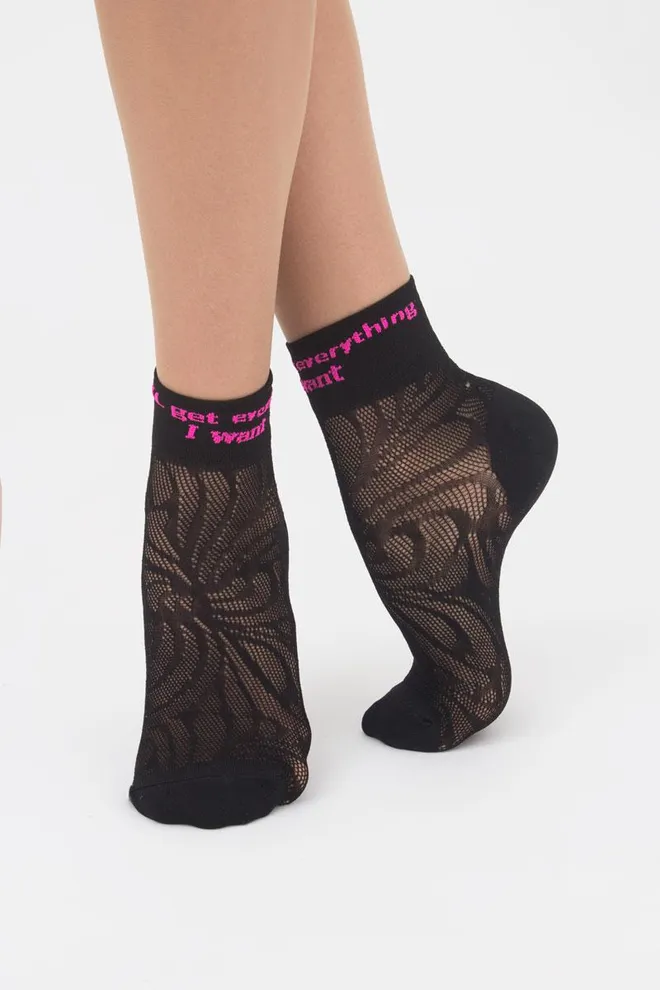 Шкарпетки жіночі короткі спортивні WS2 air pa 009 Giulia (nero)