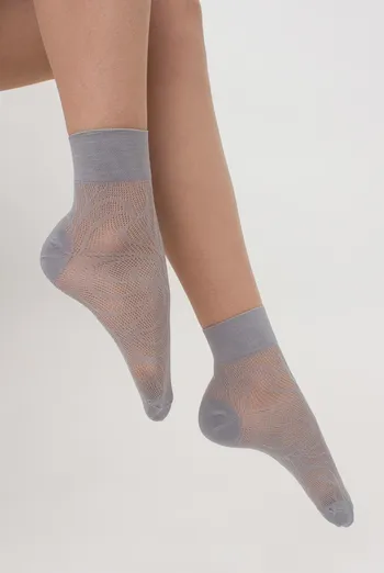Шкарпетки жіночі классические ажурні WS2 Air Pa 010 Giulia (griffin), сірий Шкарпетки жіночі классические ажурні WS2 Air Pa 010 Giulia (griffin), сірий