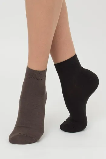 Носки женские низкие Ws2 classic Giulia 2 пары (haze/iron)