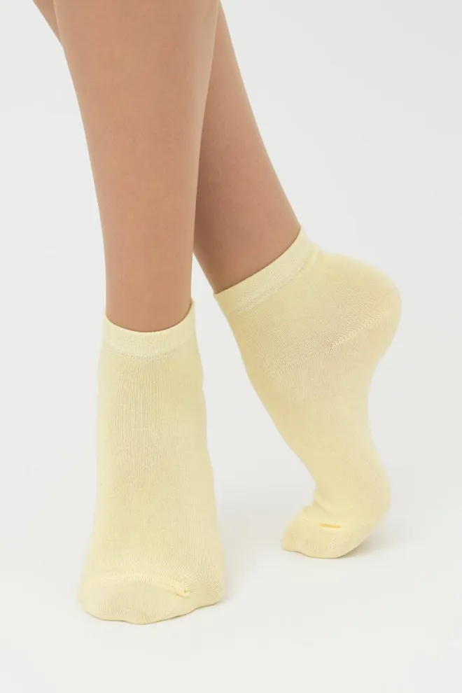 Носки женские низкие Ws2 classic Giulia 2 пары (pastel turquoise/light yellow)