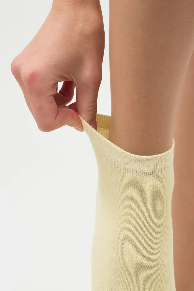 Носки женские низкие Ws2 classic Giulia 2 пары (pastel turquoise/light yellow)