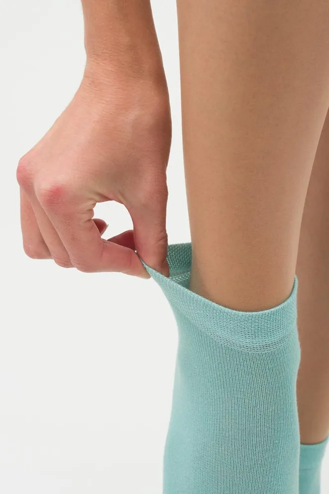 Носки женские низкие Ws2 classic Giulia 2 пары (pastel turquoise/light yellow)