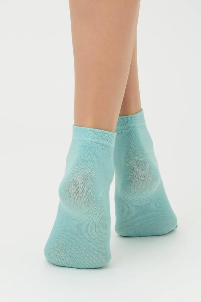 Носки женские низкие Ws2 classic Giulia 2 пары (pastel turquoise/light yellow)
