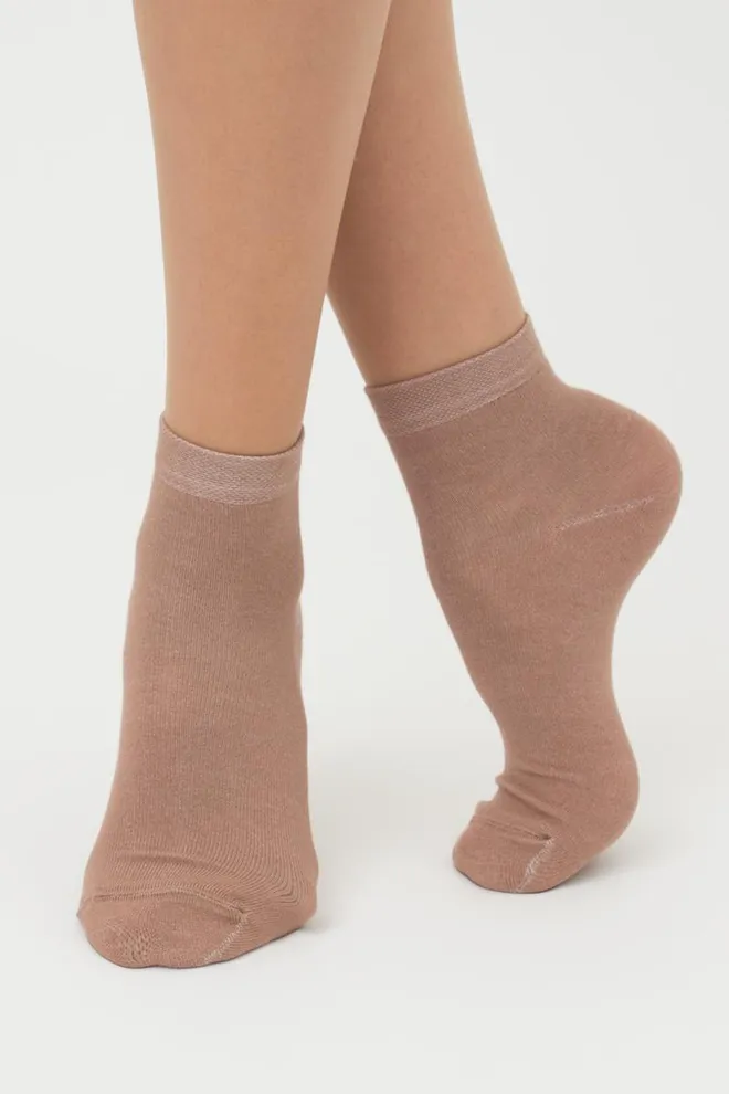 Носки женские низкие Ws2 classic Giulia 2 пары (haze/chantarel)