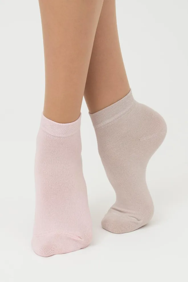 Носки женские низкие Ws2 classic Giulia 2 пары (moonlight/blushing bride)