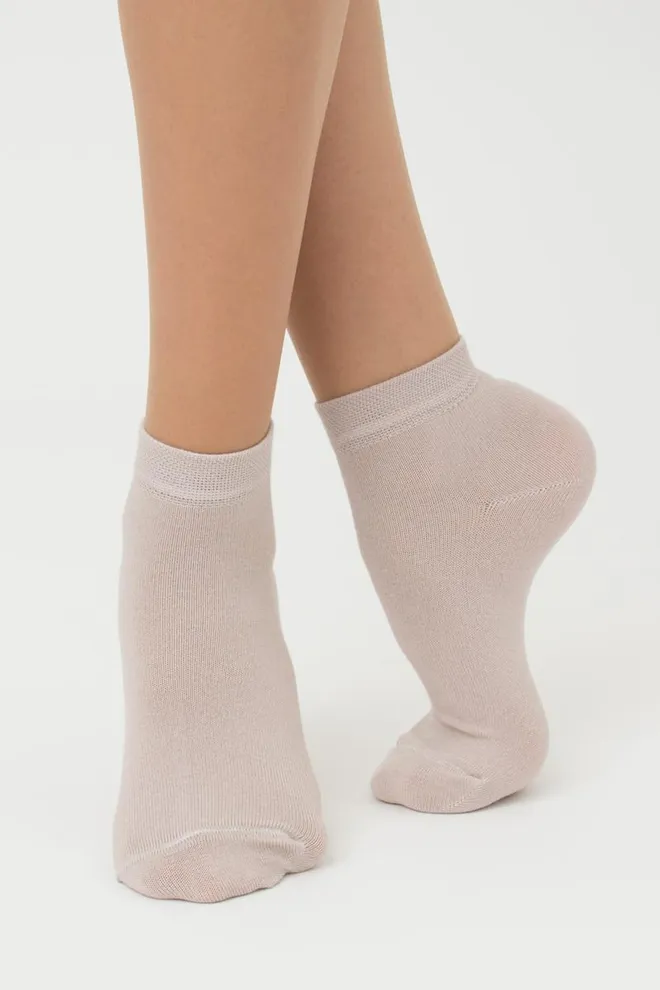 Носки женские низкие Ws2 classic Giulia 2 пары (moonlight/blushing bride)