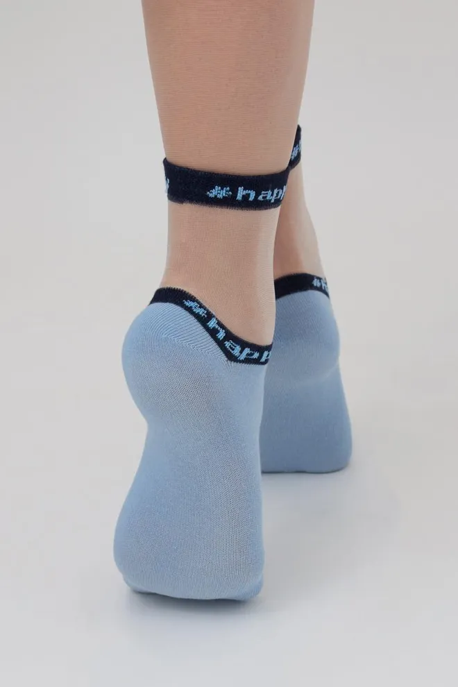 Шкарпетки жіночі класичні Ws2 cristal 039 Giulia (baby blue)