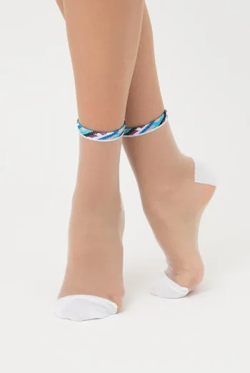 Носки женские классические прозрачные WS2 Cristal 041 Giulia (white)