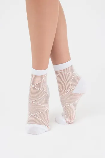 Носки женские классические Ws2 cristal 049 Giulia (bianco)