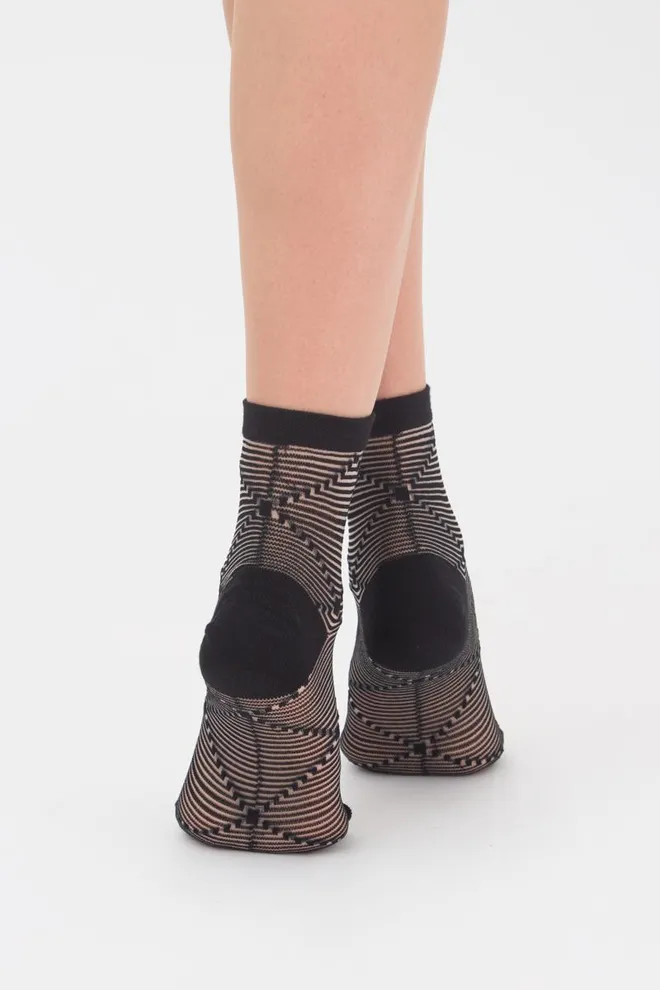 Носки женские классические Ws2 cristal 049 Giulia (nero), черный