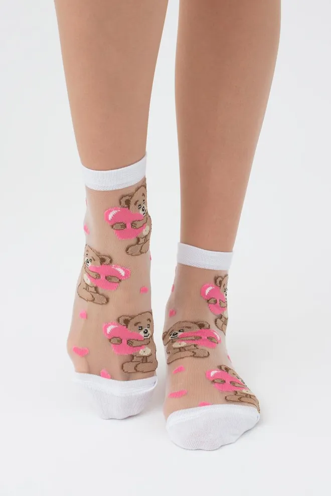 Носки женские классические Ws2 cristal 072 Giulia (bianco)