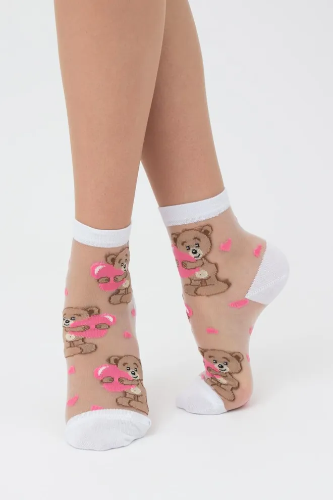 Носки женские классические Ws2 cristal 072 Giulia (bianco)