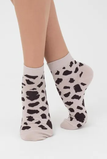 Шкарпетки жіночі класичні з принтом WS2 safari 001 Giulia (moonlight)