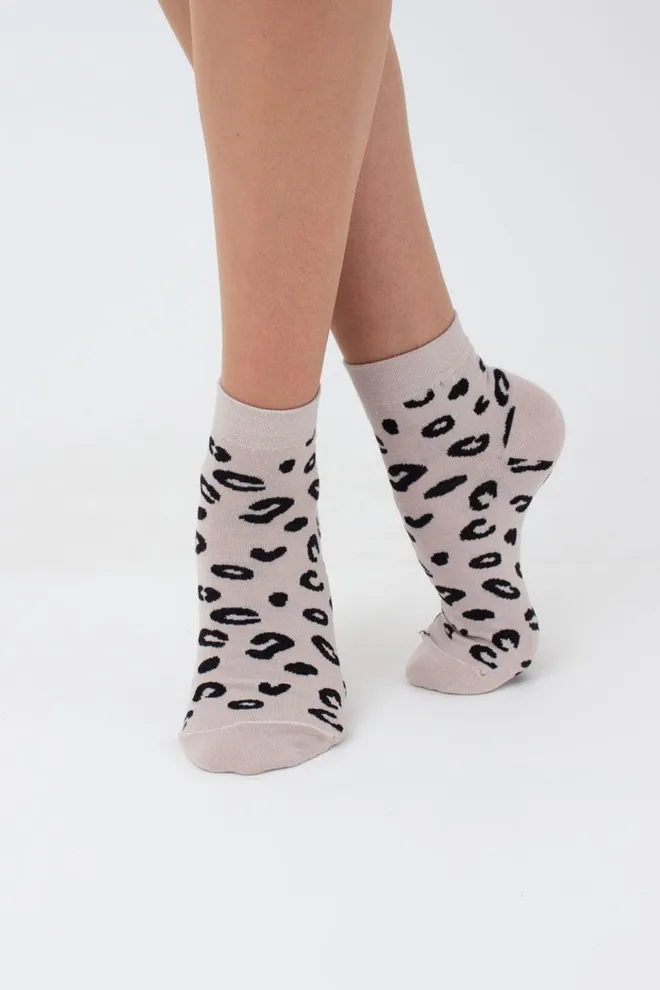 Носки женские классические с принтом WS2 safari 002 Giulia (moonlight)