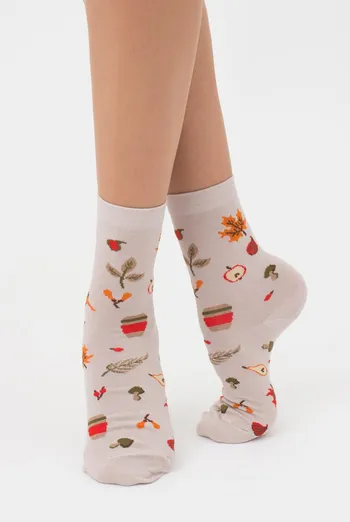 Шкарпетки жіночі класичні з принтом WS3 autumn 004 Giulia (moonlight) Шкарпетки жіночі класичні з принтом WS3 autumn 004 Giulia (moonlight)