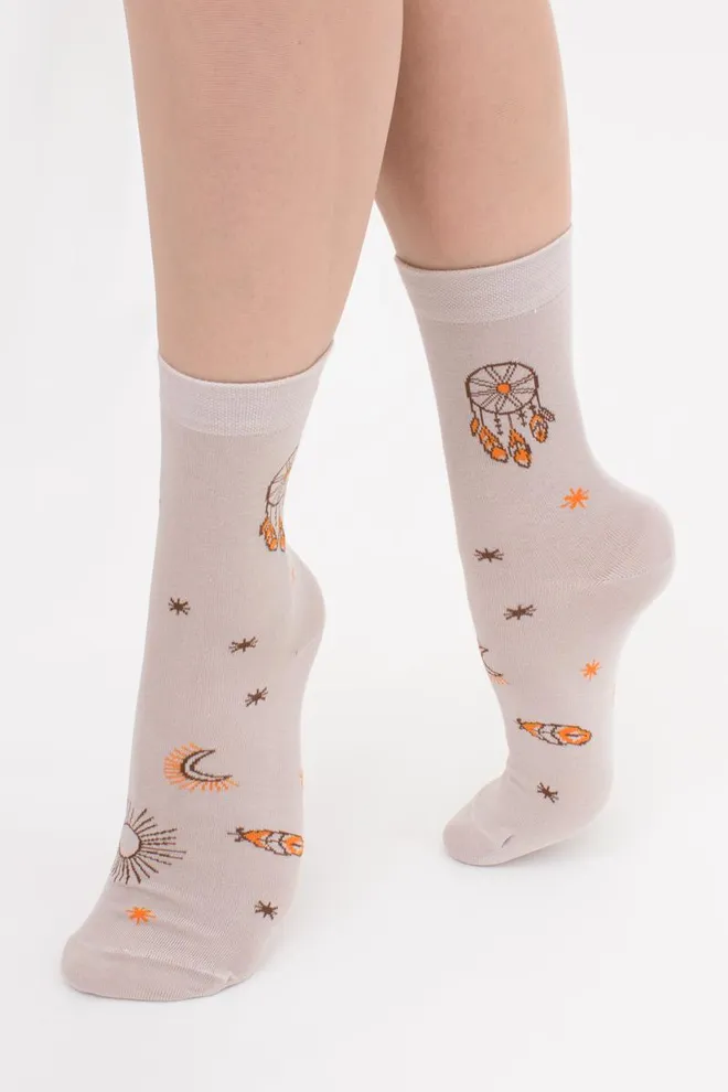 Хлопковые носки с рисунком WS3 Boho 003 Giulia (moonlight)