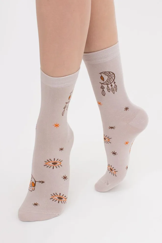 Хлопковые носки с рисунком WS3 Boho 005 Giulia (moonlight)