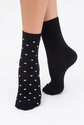 Носки женские классические Ws3 classic + Ws basic 001 Giulia 2 пары (black)