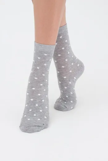 Шкарпетки жіночі класичні Ws3 classic + Ws basic 001 Giulia 2 пари (light grey melange), сірий Шкарпетки жіночі класичні Ws3 classic + Ws basic 001 Giulia 2 пари (light grey melange), сірий