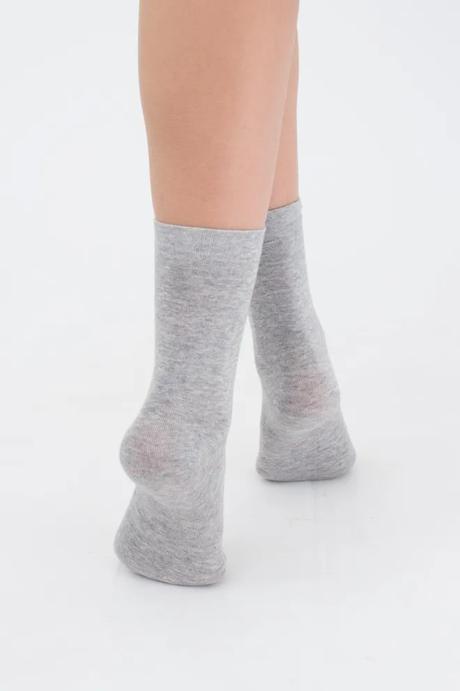 Носки женские классические Ws3 classic + Ws basic 001 Giulia 2 пары (light grey melange), серый