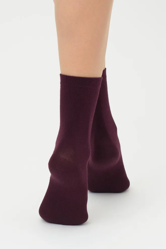 Носки женские классические Ws3 classic Giulia  2 пары (grape vintage/asphalt melange)