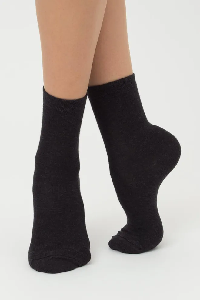 Носки женские классические Ws3 classic Giulia  2 пары (grape vintage/asphalt melange)